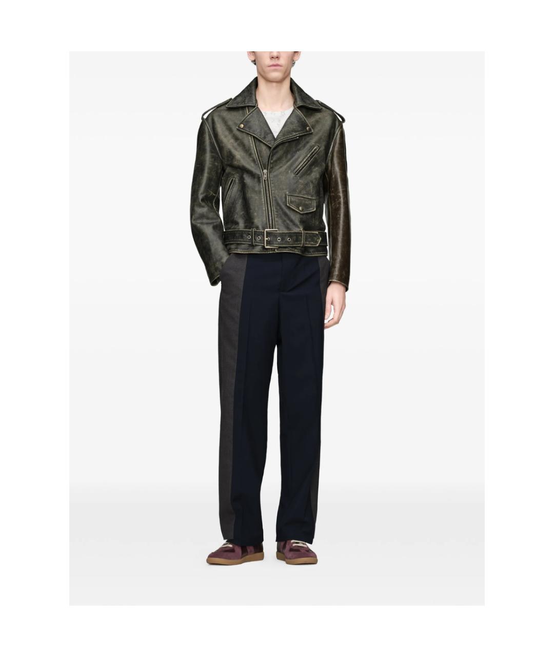 MAISON MARGIELA Мульти шерстяные классические брюки, фото 2