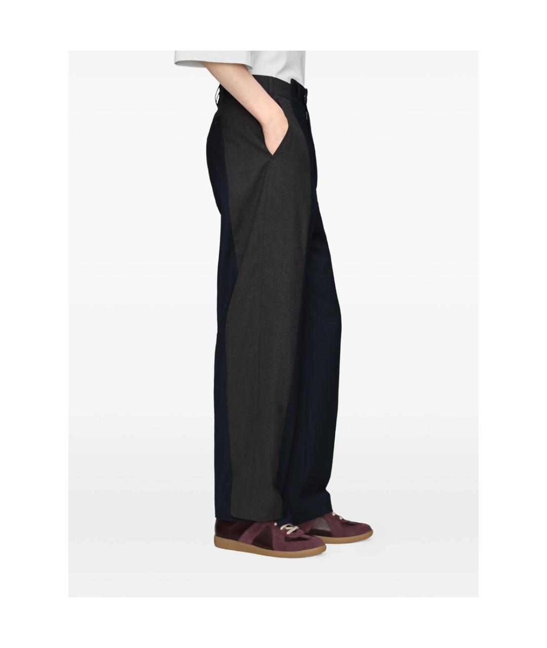 MAISON MARGIELA Мульти шерстяные классические брюки, фото 4