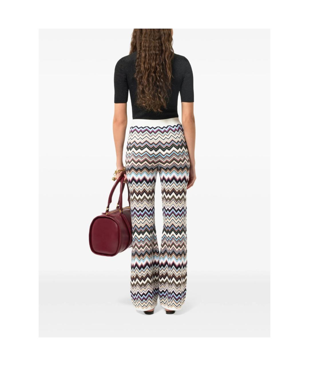 MISSONI Мульти вискозные прямые брюки, фото 4