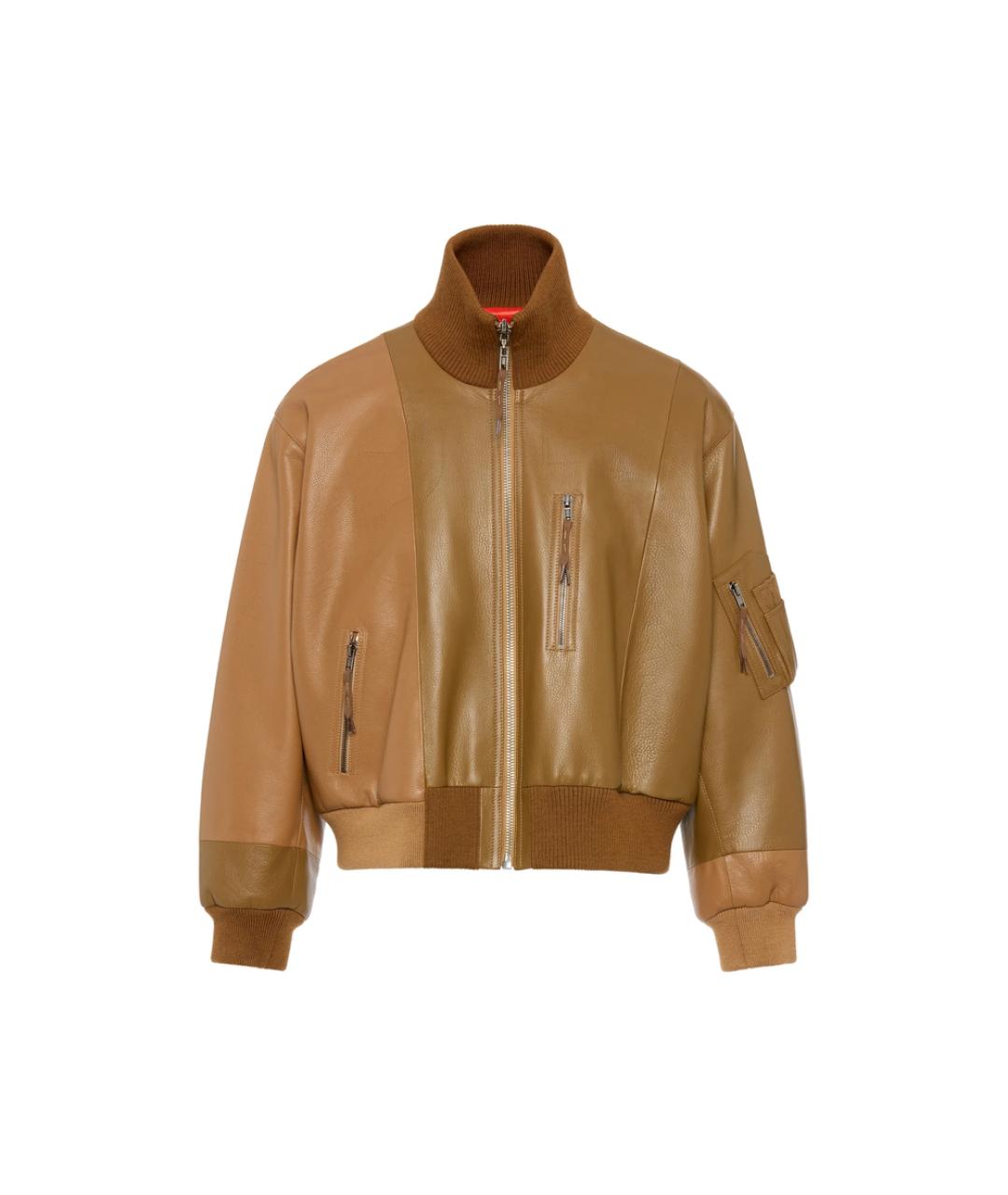 MAISON MARGIELA Бежевая кожаная куртка, фото 1