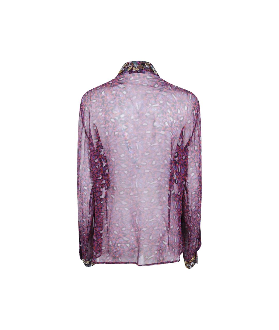 DRIES VAN NOTEN Фиолетовая вискозная рубашка, фото 2