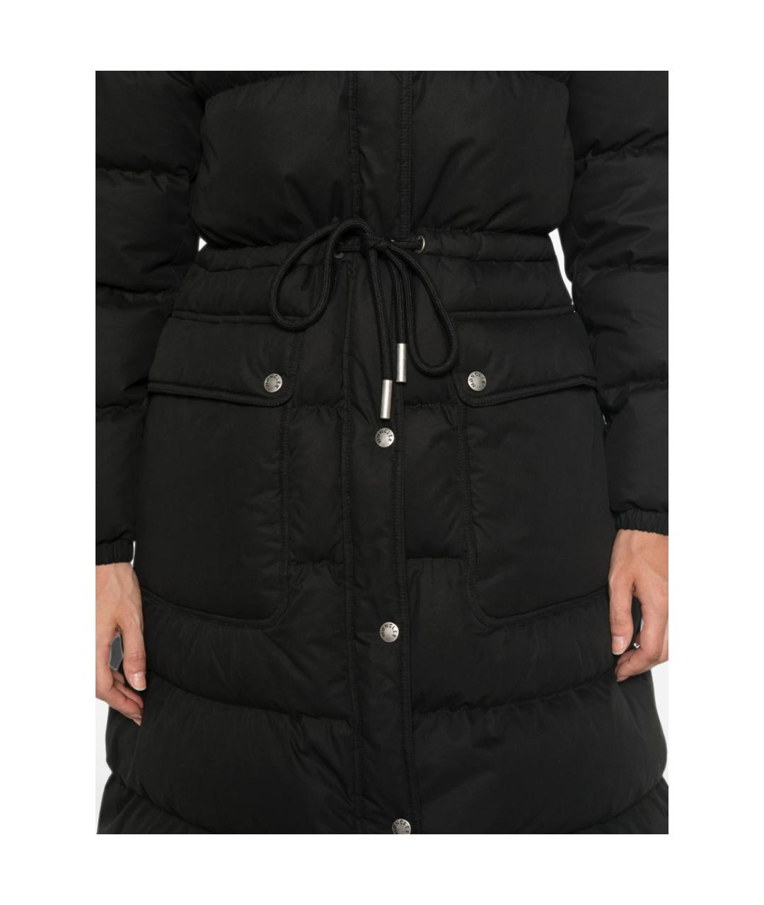 MONCLER Черный полиамидовый пуховик, фото 4