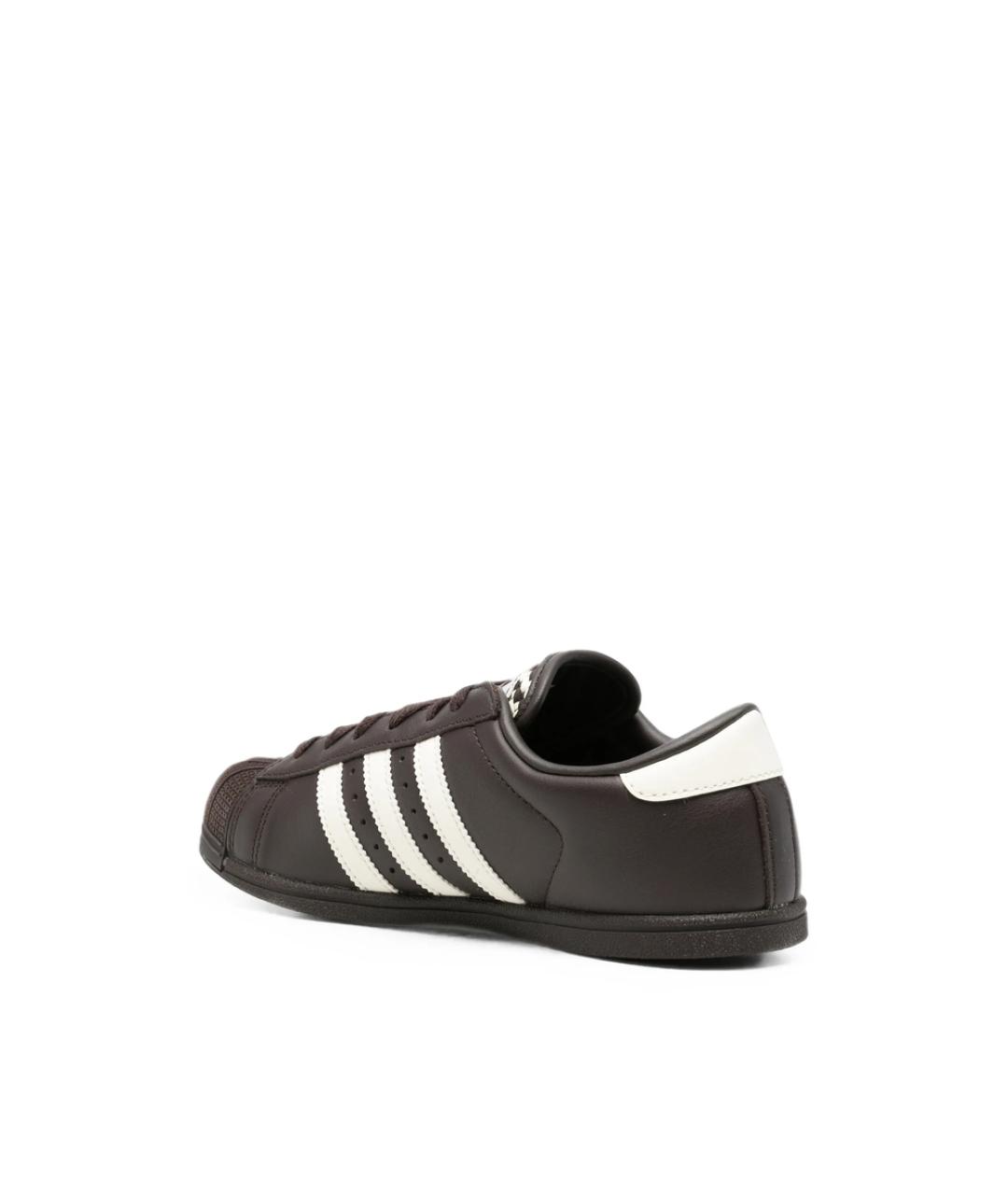 ADIDAS Черные кожаные кеды, фото 4