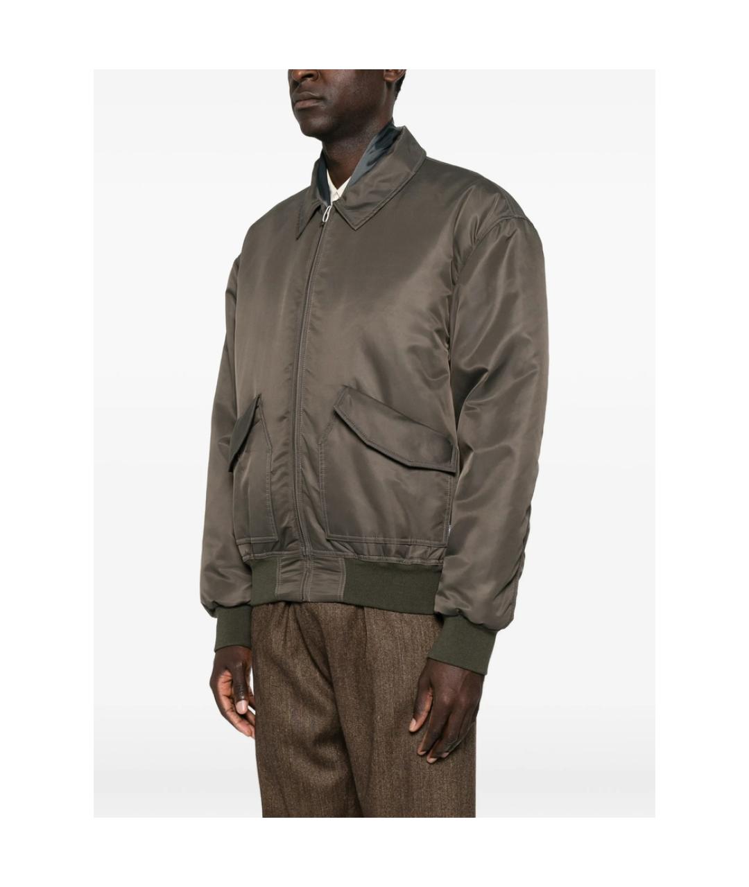 MM6 MAISON MARGIELA Серая полиэстеровая куртка, фото 3