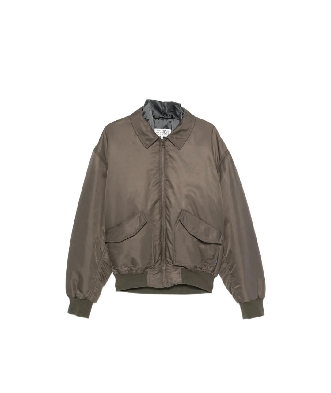 MM6 MAISON MARGIELA Серая полиэстеровая куртка, фото 1
