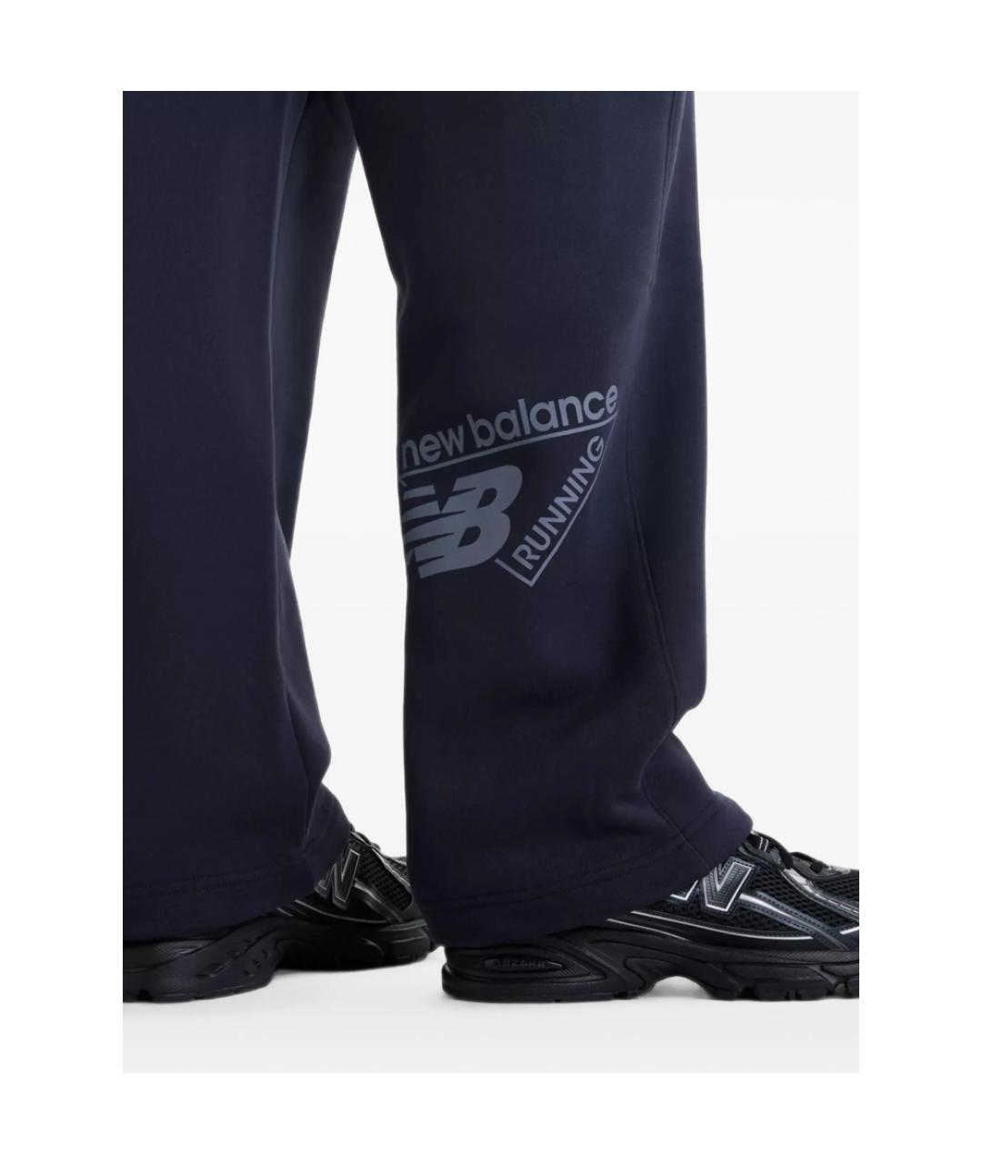 NEW BALANCE Синие хлопковые повседневные брюки, фото 4