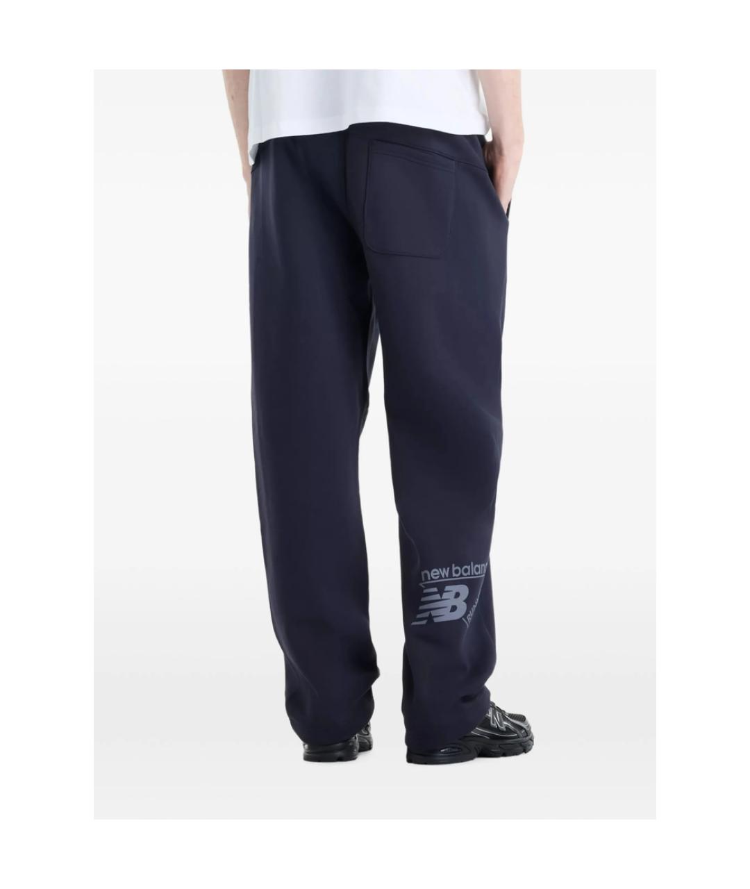 NEW BALANCE Синие хлопковые повседневные брюки, фото 3