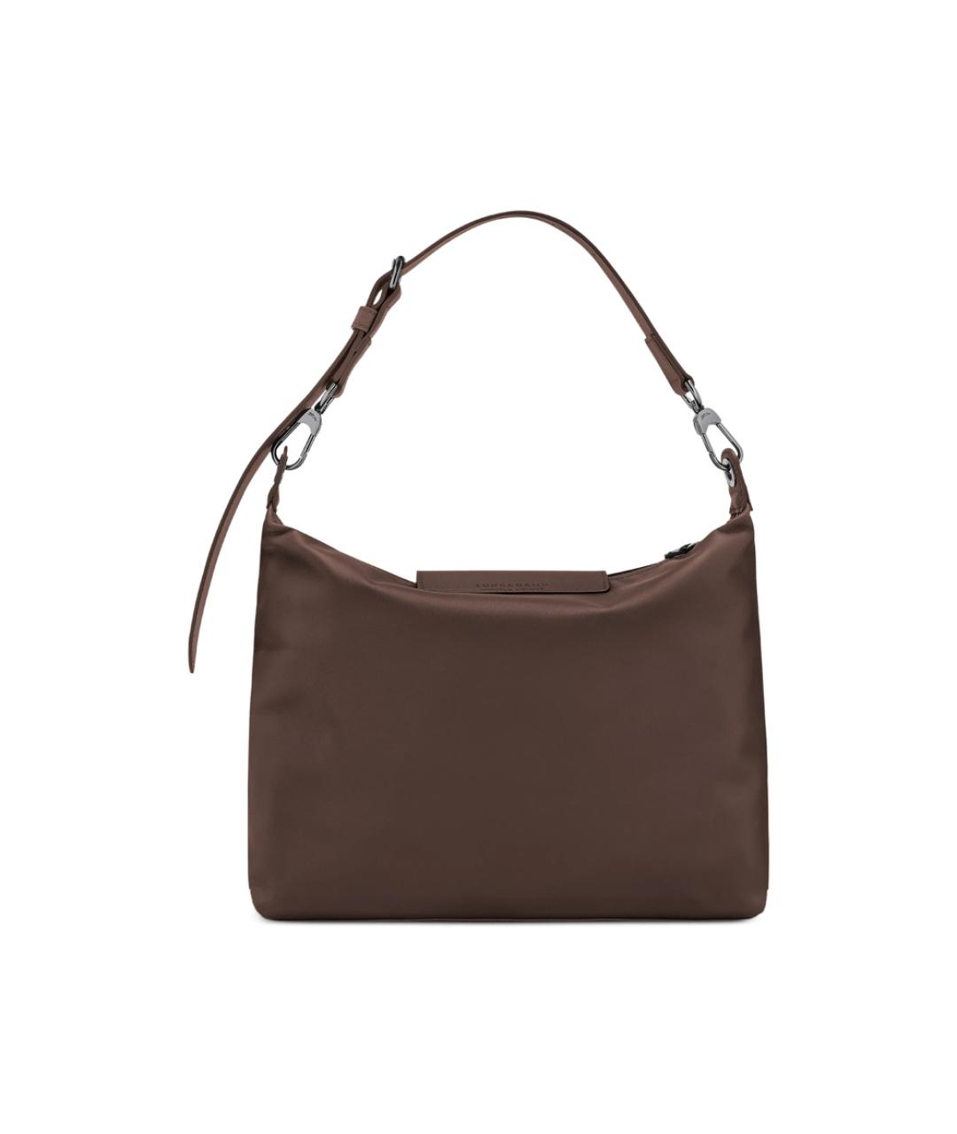 LONGCHAMP Коричневая кожаная сумка через плечо, фото 3