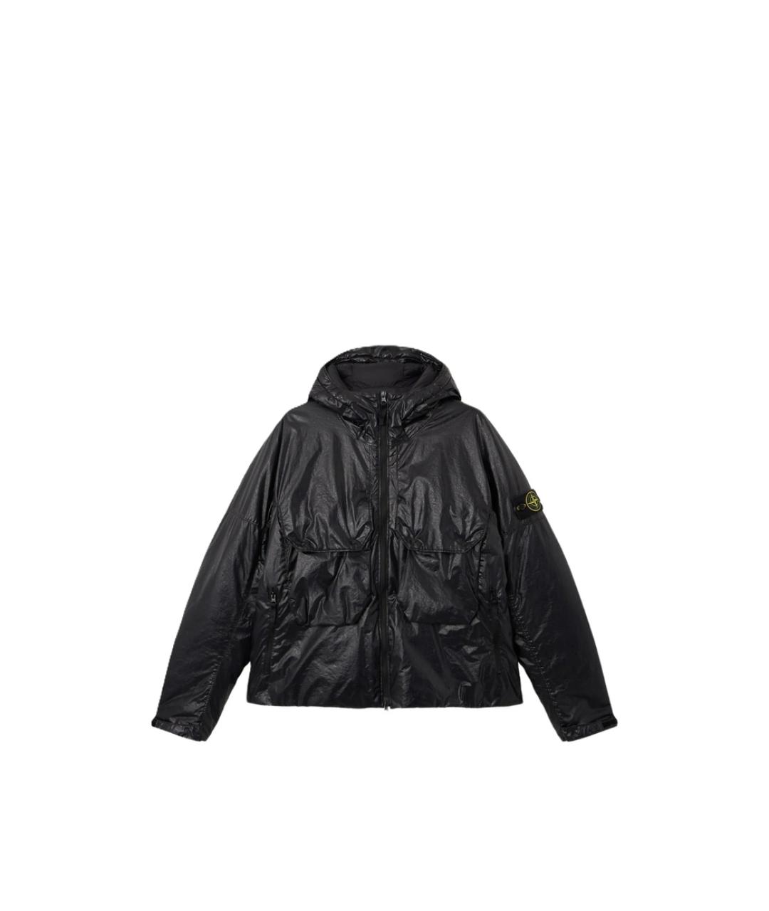 STONE ISLAND Черная полиамидовая куртка, фото 1