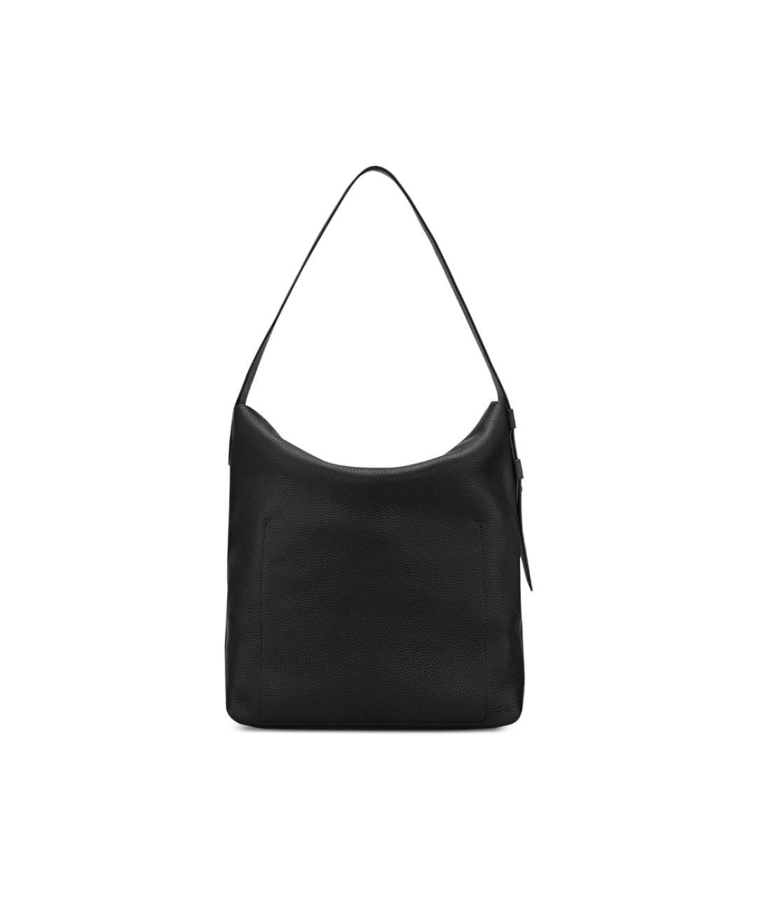 LONGCHAMP Черная кожаная сумка через плечо, фото 6