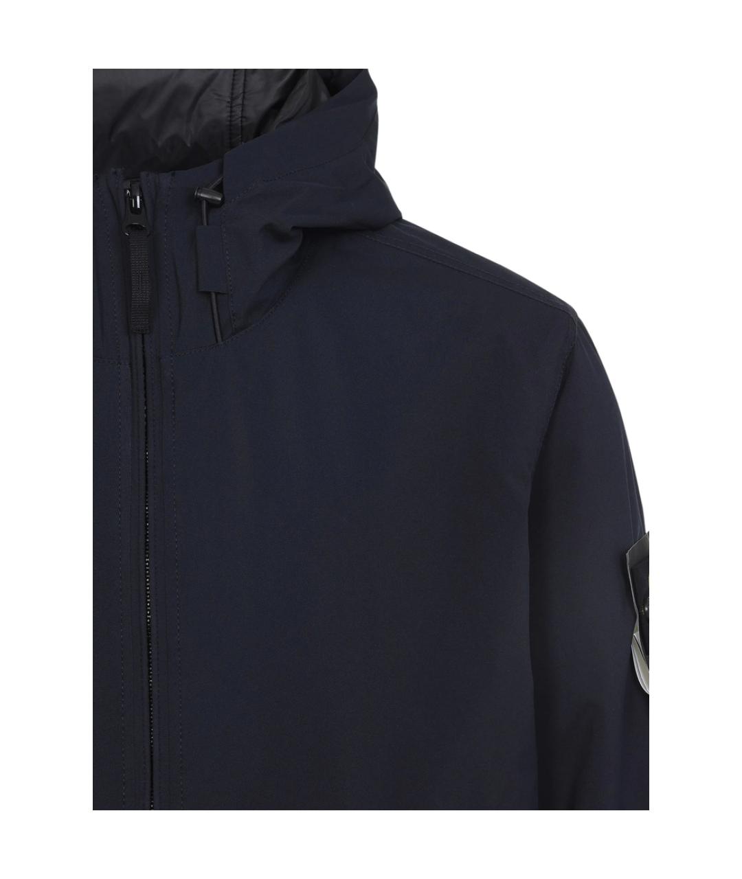 STONE ISLAND Синяя полиэстеровая куртка, фото 2