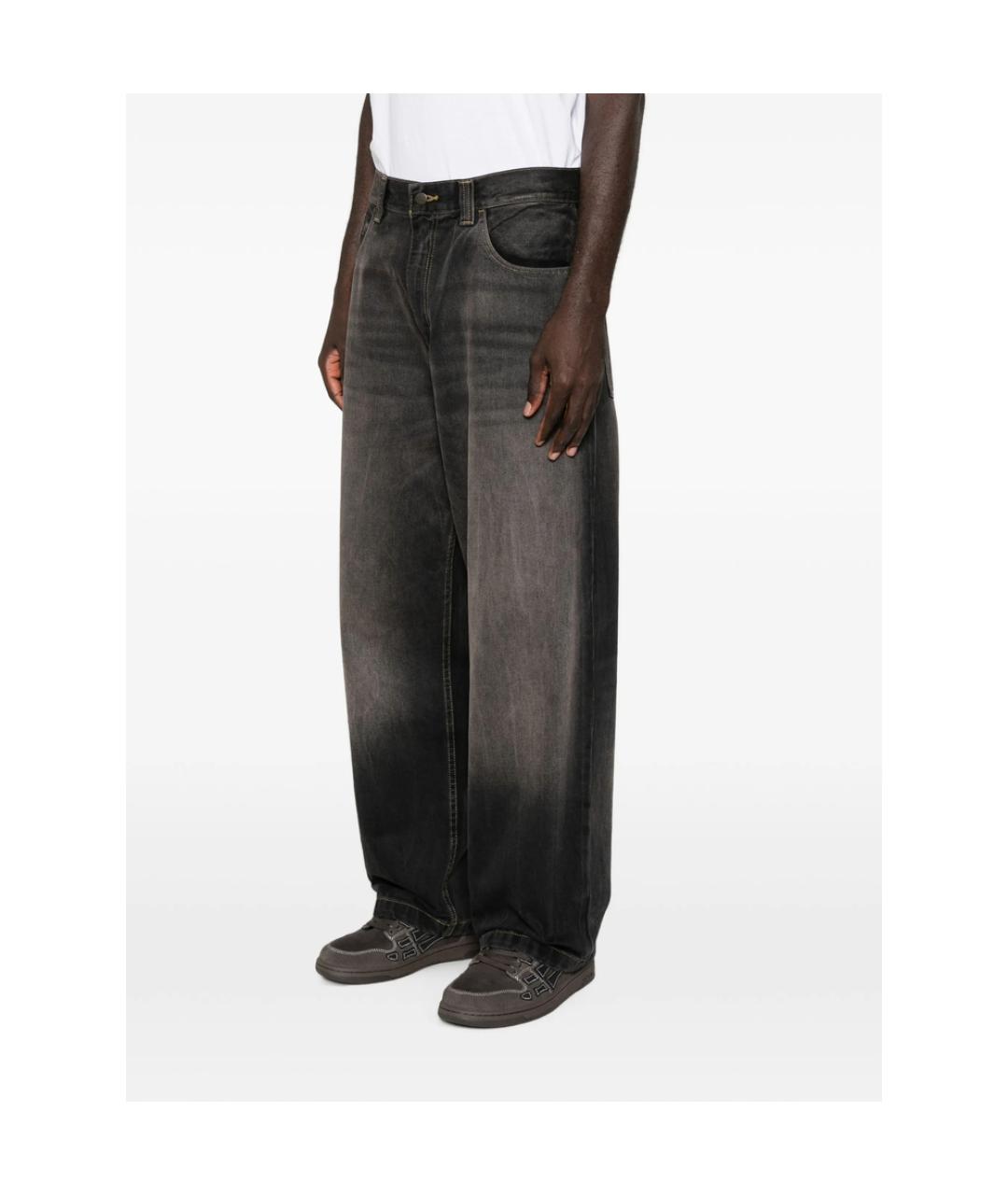 CARHARTT Черные хлопковые прямые джинсы, фото 3