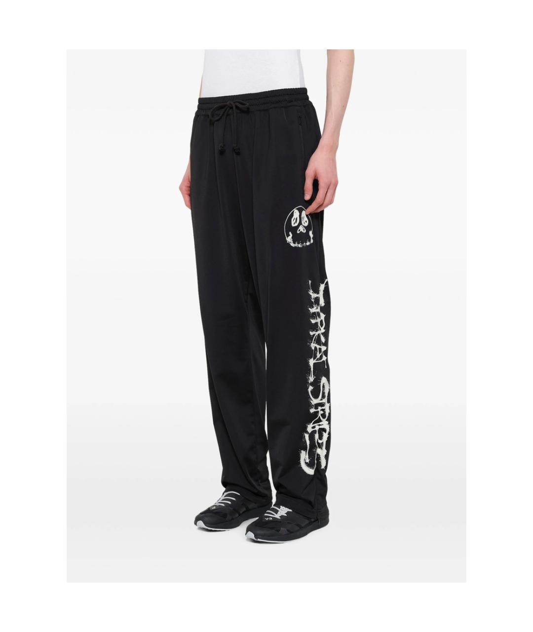 Y-3 Черные полиэстеровые повседневные брюки, фото 4