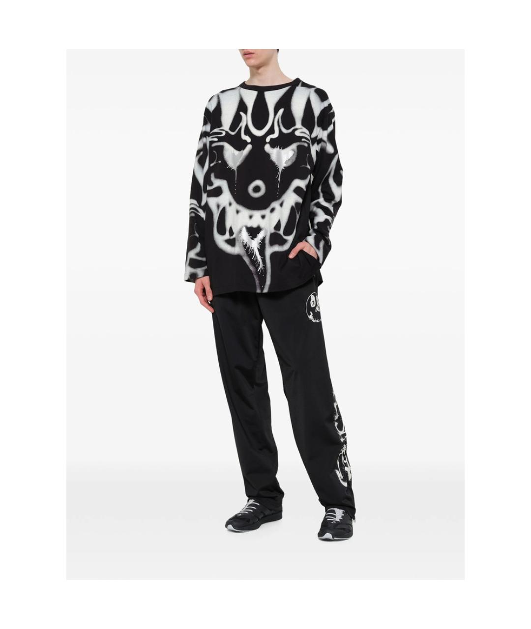 Y-3 Черные полиэстеровые повседневные брюки, фото 2