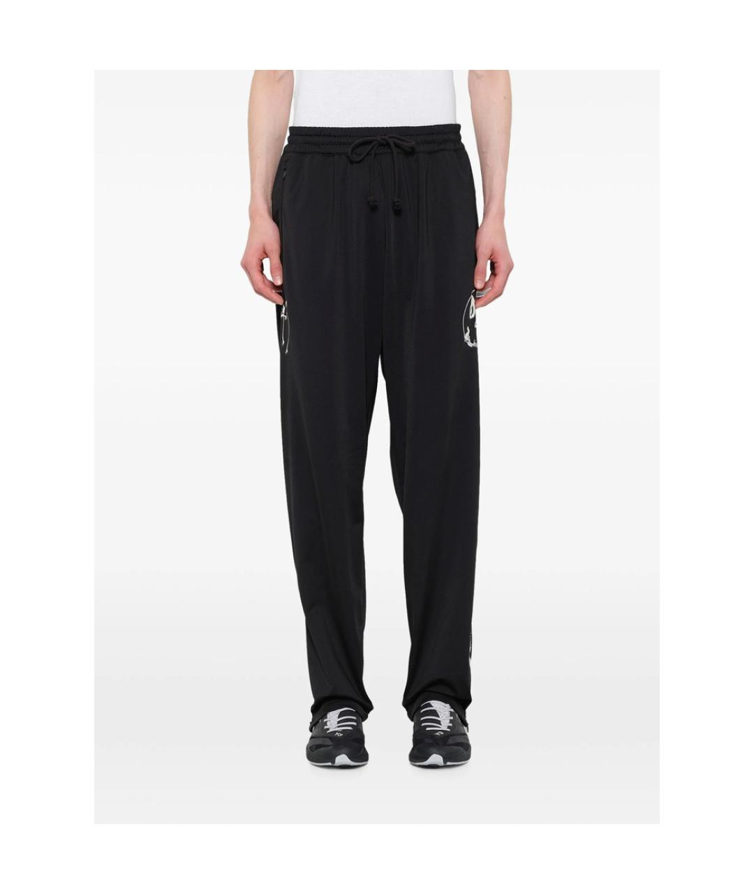 Y-3 Черные полиэстеровые повседневные брюки, фото 3