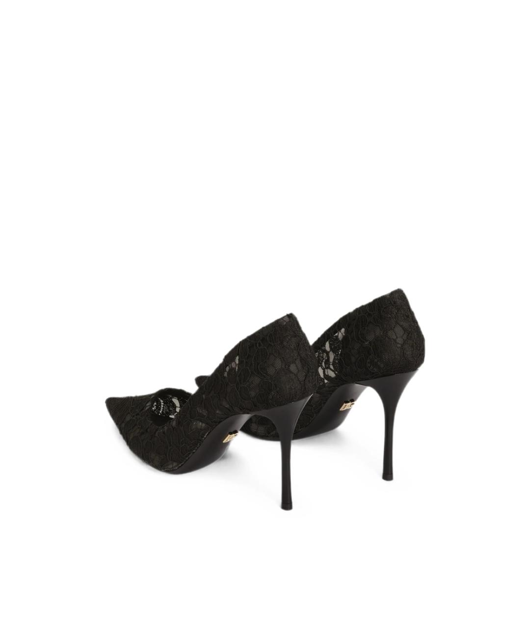 DOLCE&GABBANA Черные текстильные туфли, фото 2