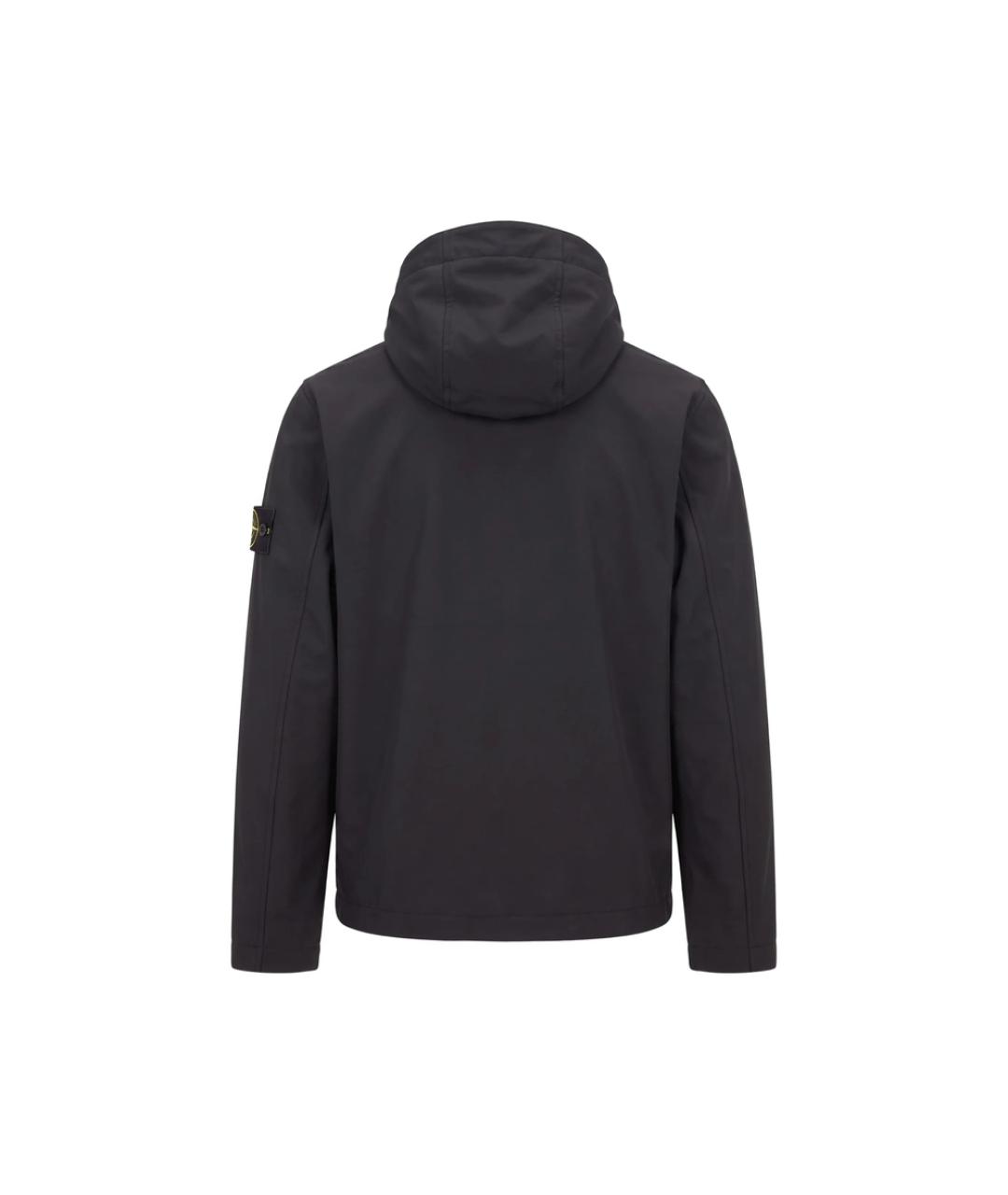 STONE ISLAND Черная полиэстеровая куртка, фото 2