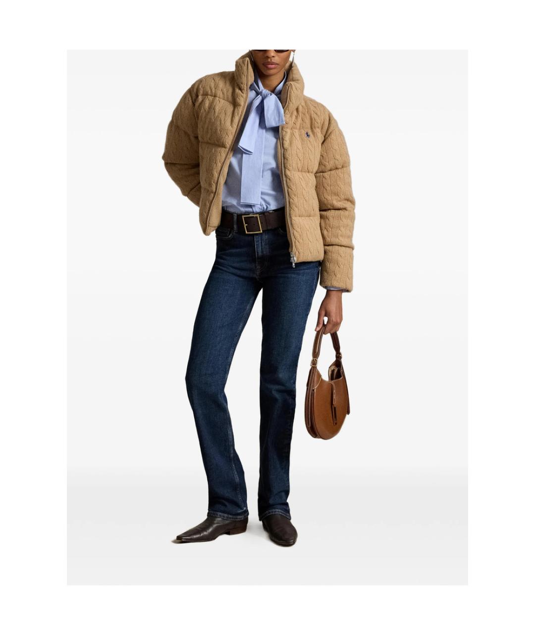 RALPH LAUREN Бежевый пуховик, фото 3
