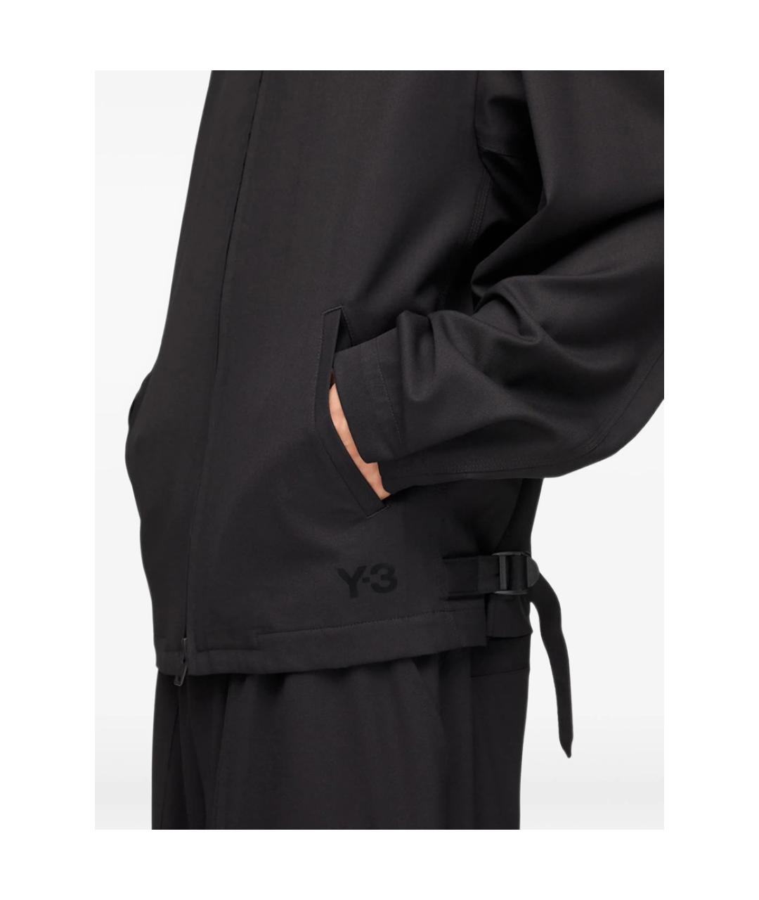 Y-3 Черная шерстяная куртка, фото 2
