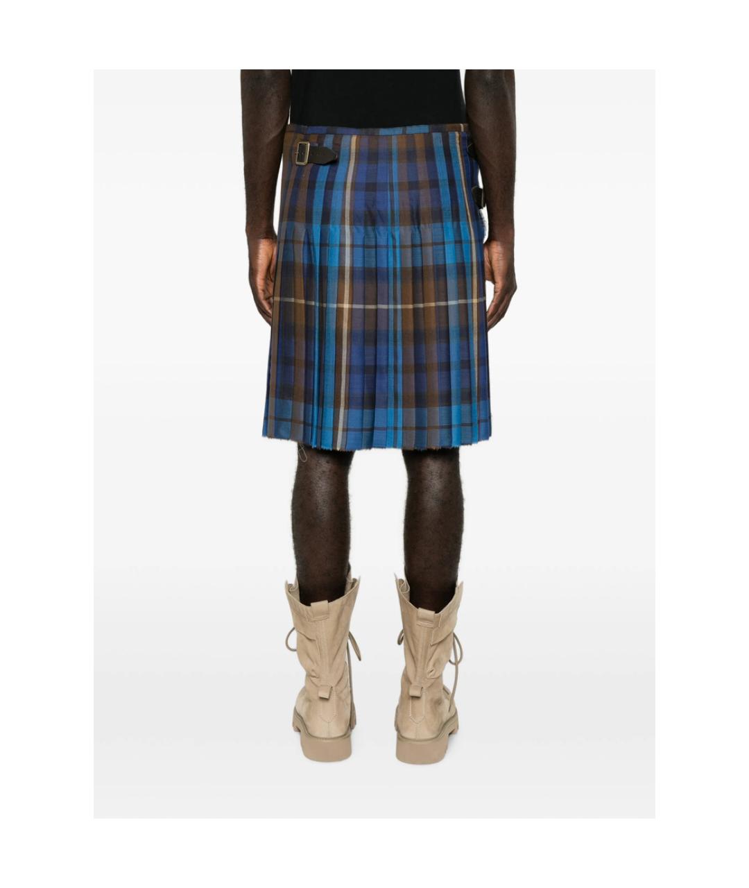 VIVIENNE WESTWOOD Синие шерстяные повседневные брюки, фото 5