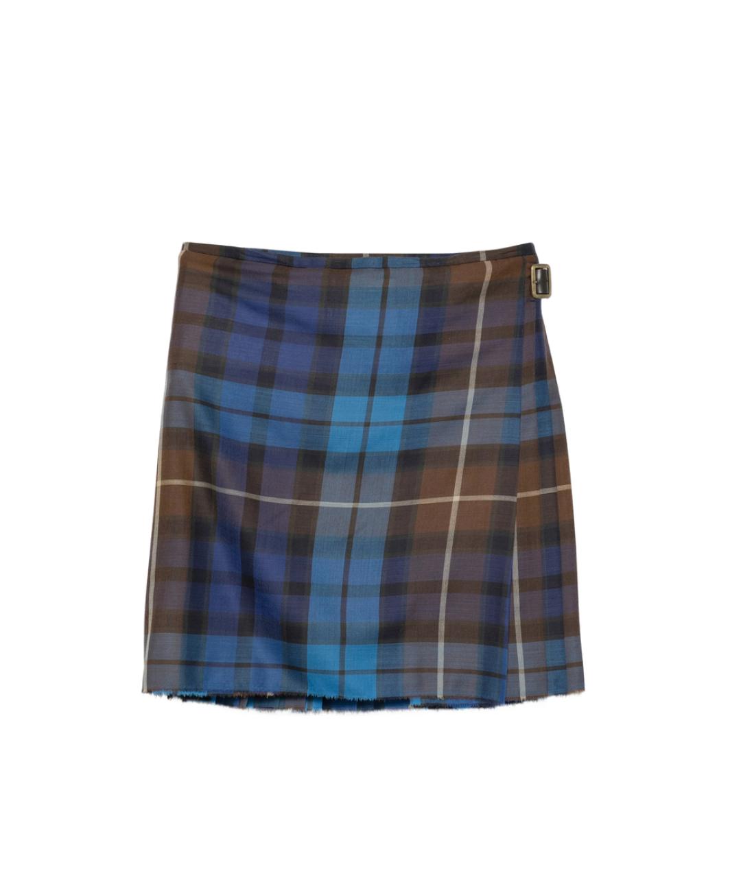 VIVIENNE WESTWOOD Синие шерстяные повседневные брюки, фото 1