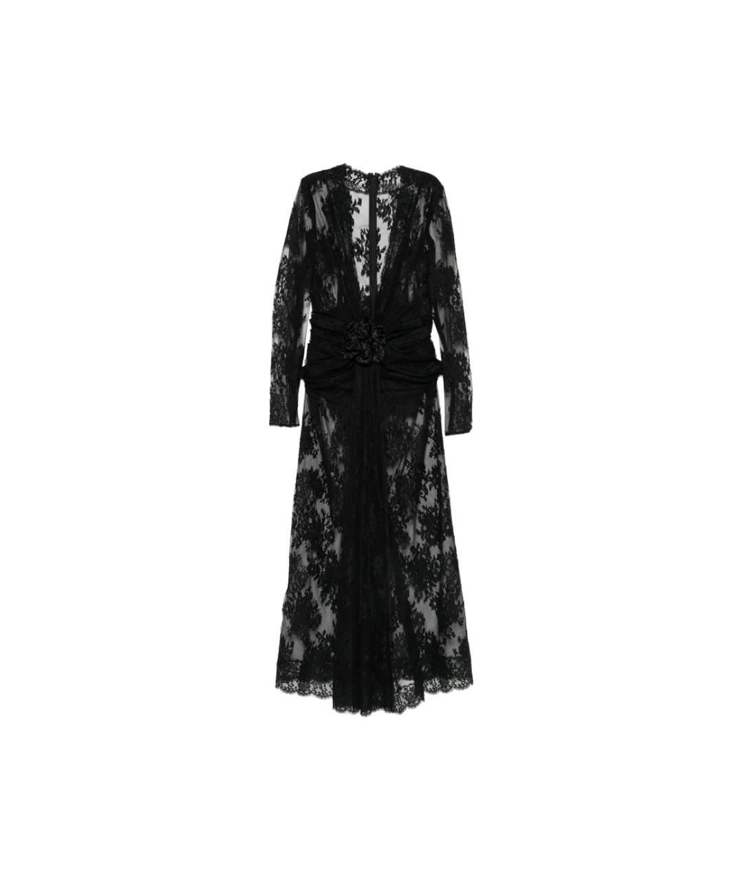 DOLCE&GABBANA Черное хлопковое вечернее платье, фото 6