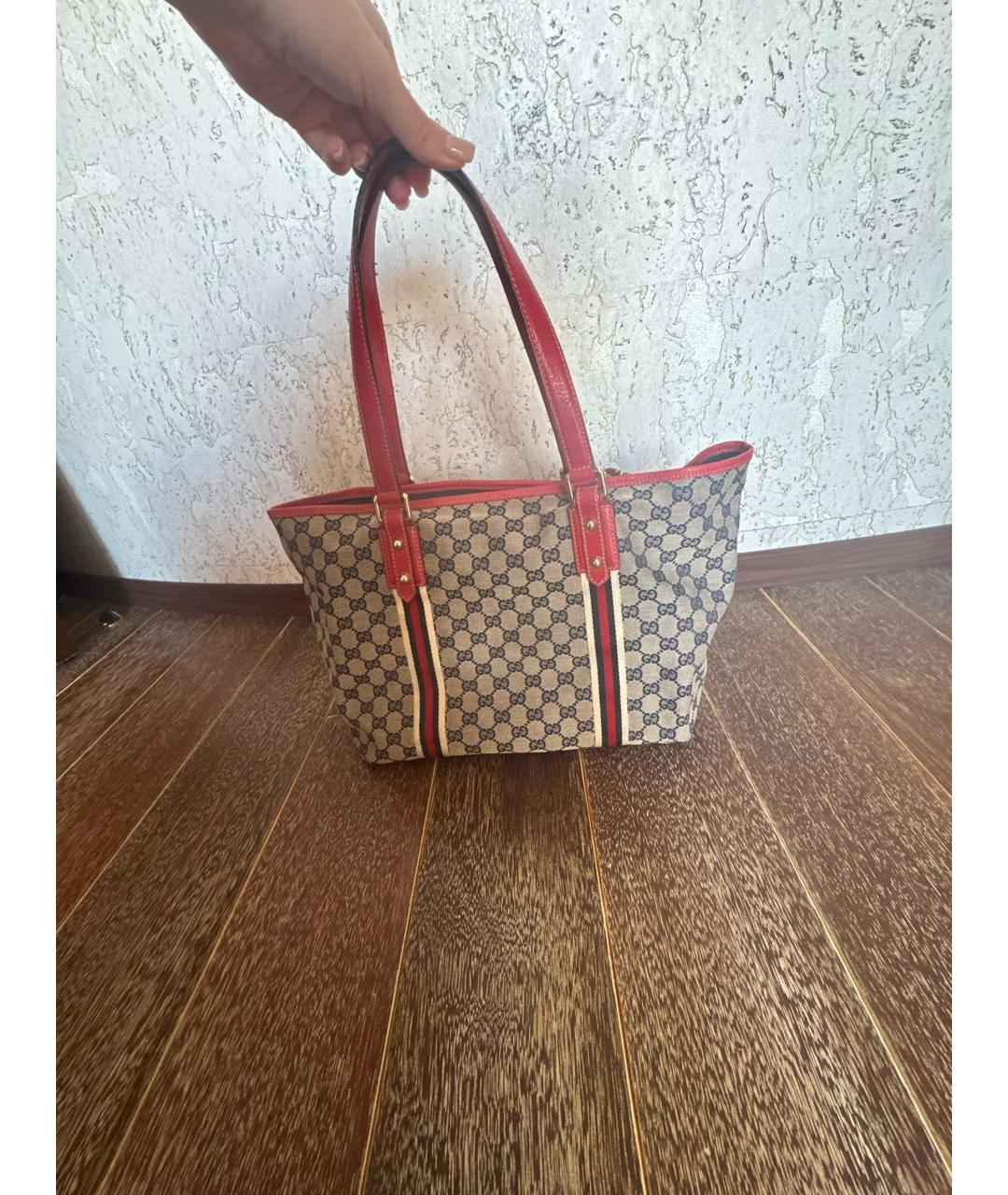 GUCCI Тканевая сумка тоут, фото 3