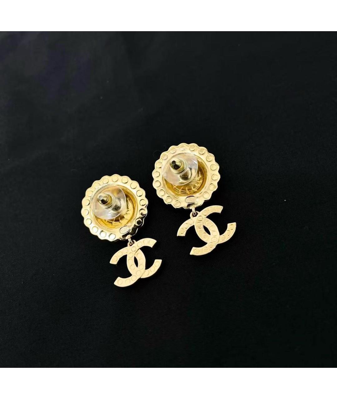 CHANEL Золотые серьги, фото 4