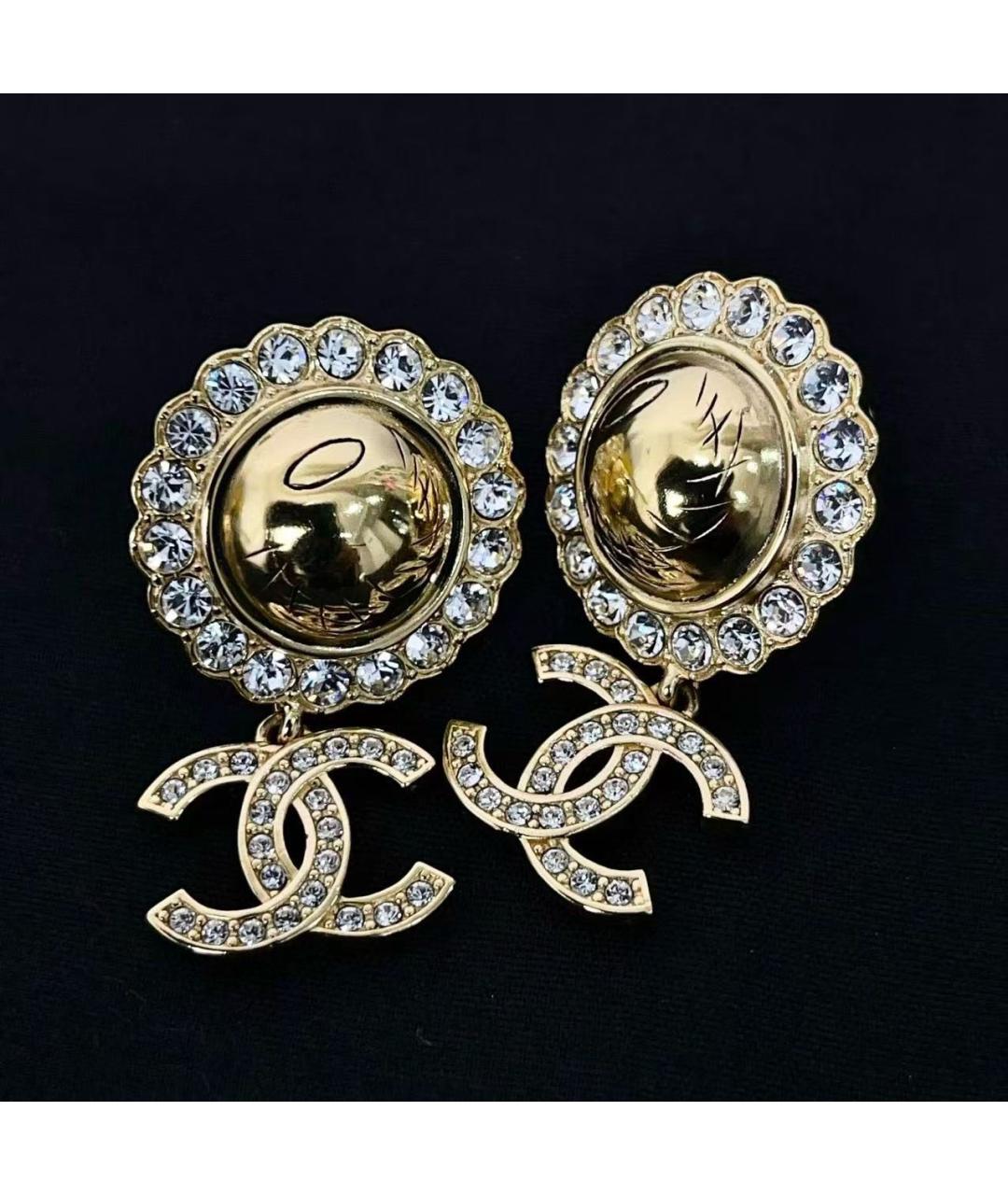 CHANEL Золотые серьги, фото 5