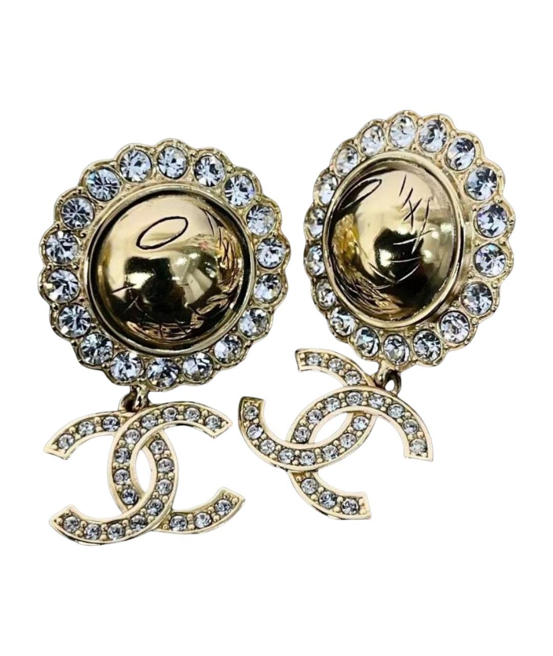 CHANEL Золотые серьги, фото 1