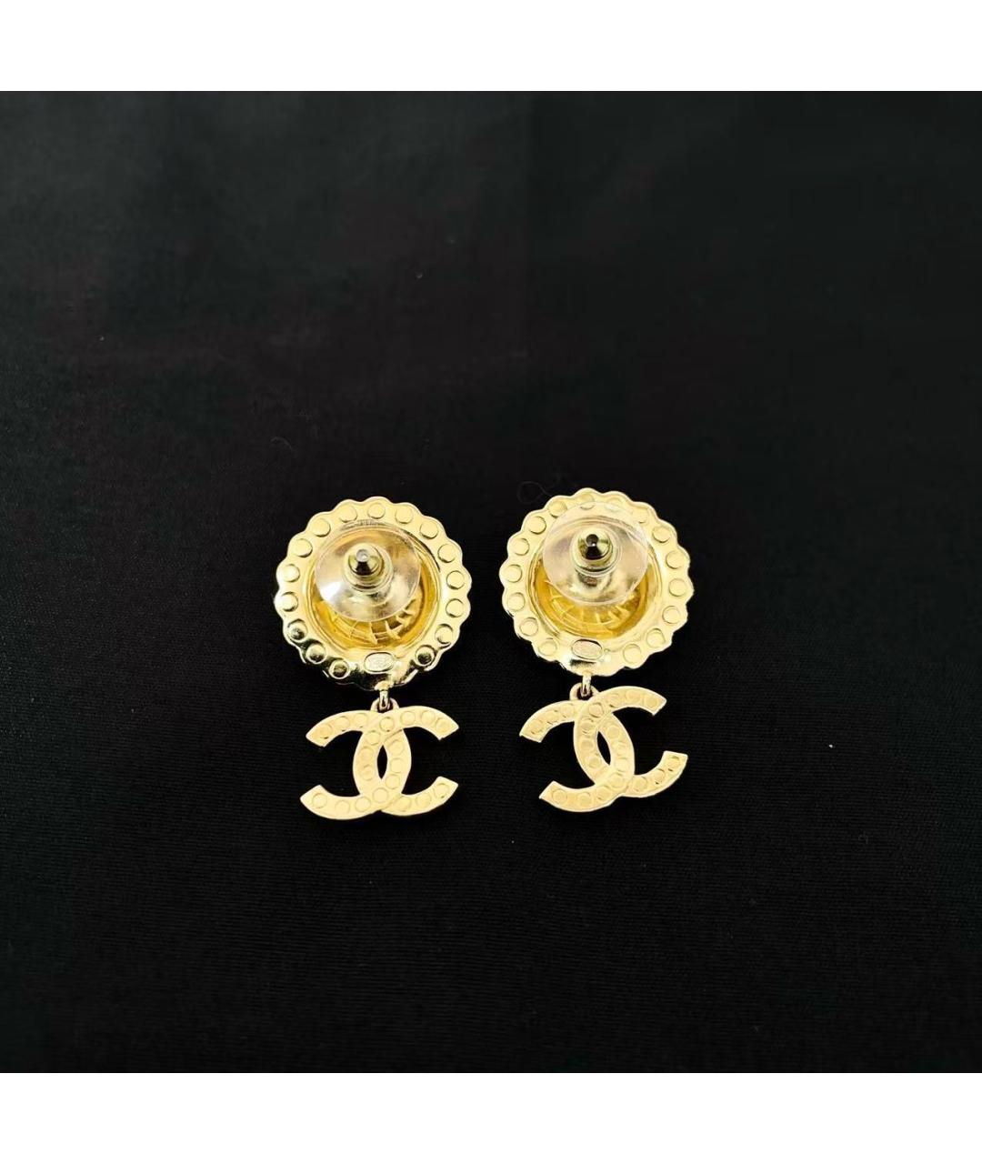 CHANEL Золотые серьги, фото 3