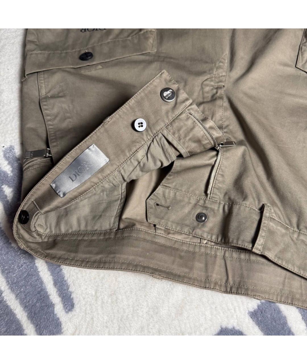 STONE ISLAND Бежевые хлопковые шорты, фото 4