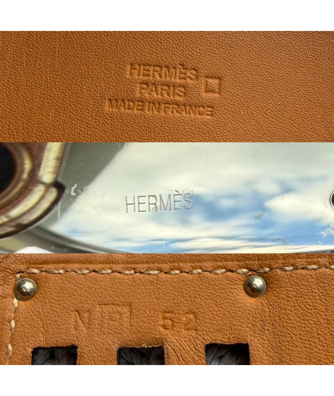 HERMES Черный браслет из кожи аллигатора, фото 8