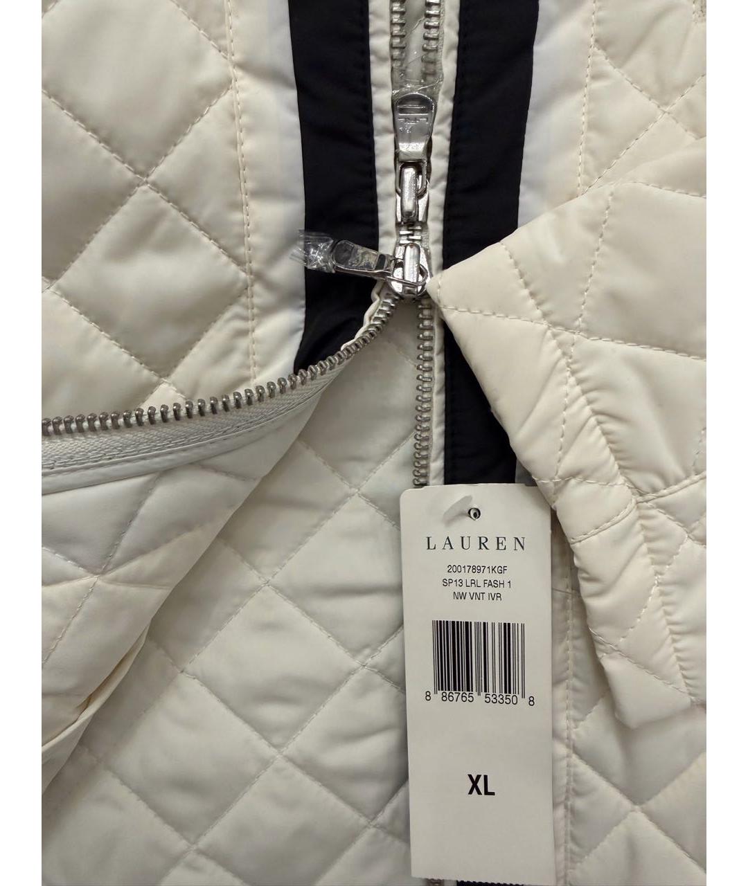 RALPH LAUREN Белая полиэстеровая куртка, фото 4