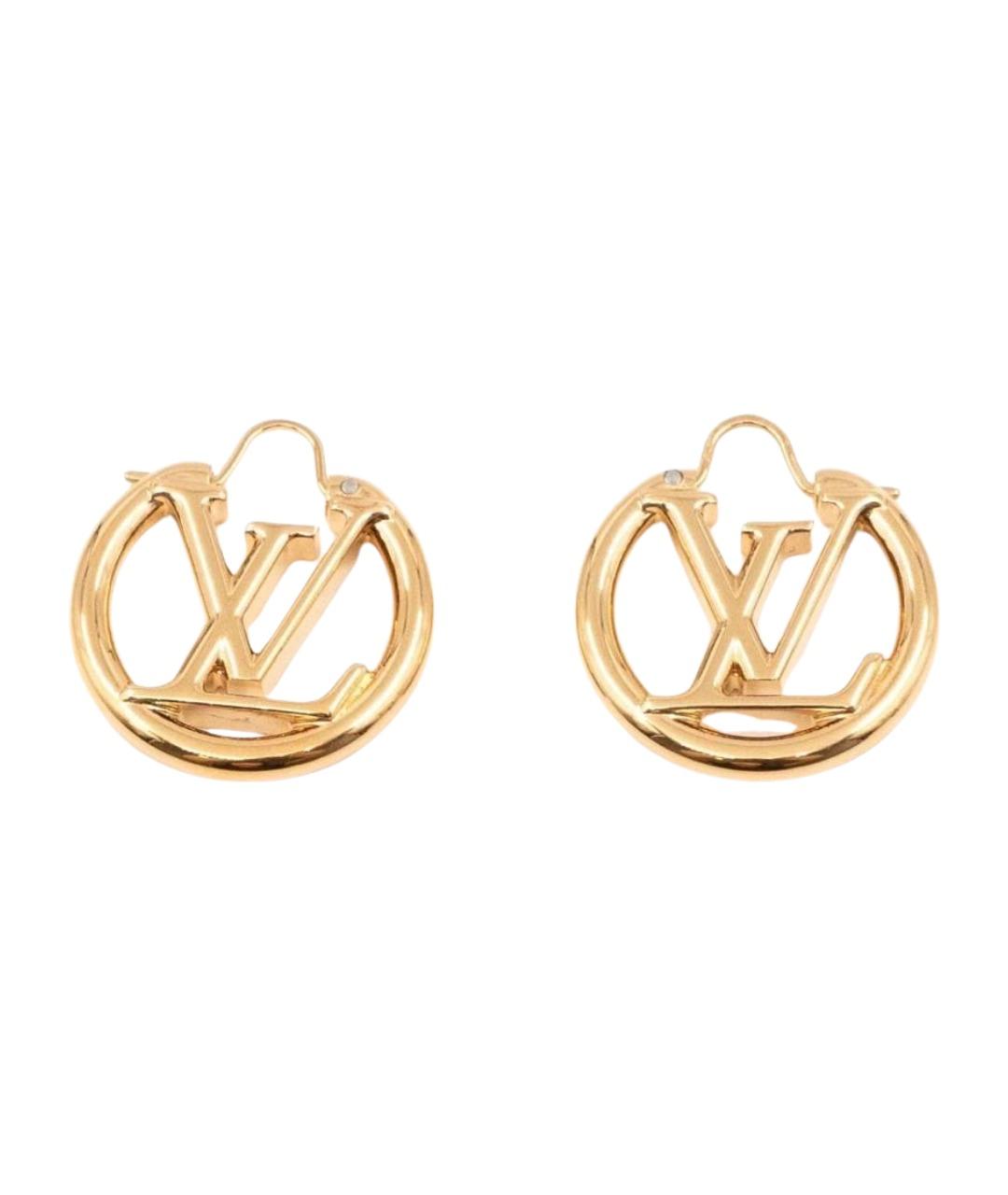 LOUIS VUITTON Золотые серьги, фото 1