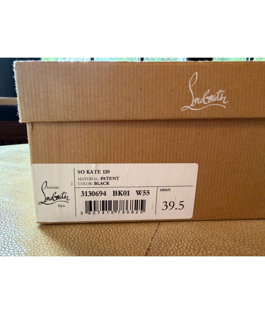CHRISTIAN LOUBOUTIN Черные туфли из лакированной кожи, фото 8