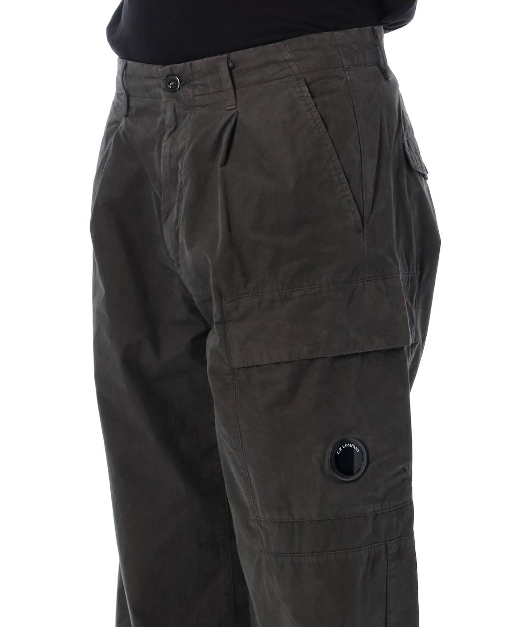 CP COMPANY Серые хлопковые повседневные брюки, фото 3
