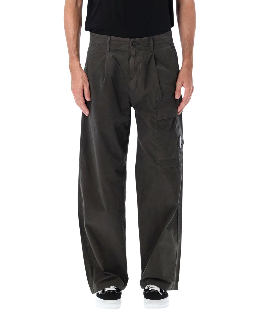 CP COMPANY Серые хлопковые повседневные брюки, фото 4