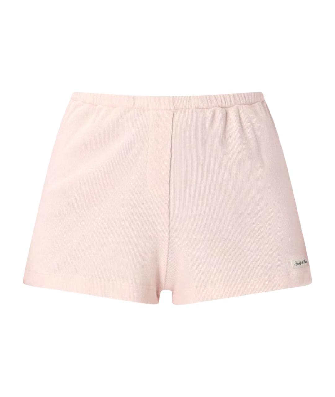 SPORTY AND RICH Розовые хлопковые шорты, фото 1