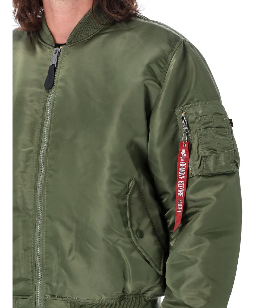 ALPHA INDUSTRIES Зеленая куртка, фото 7
