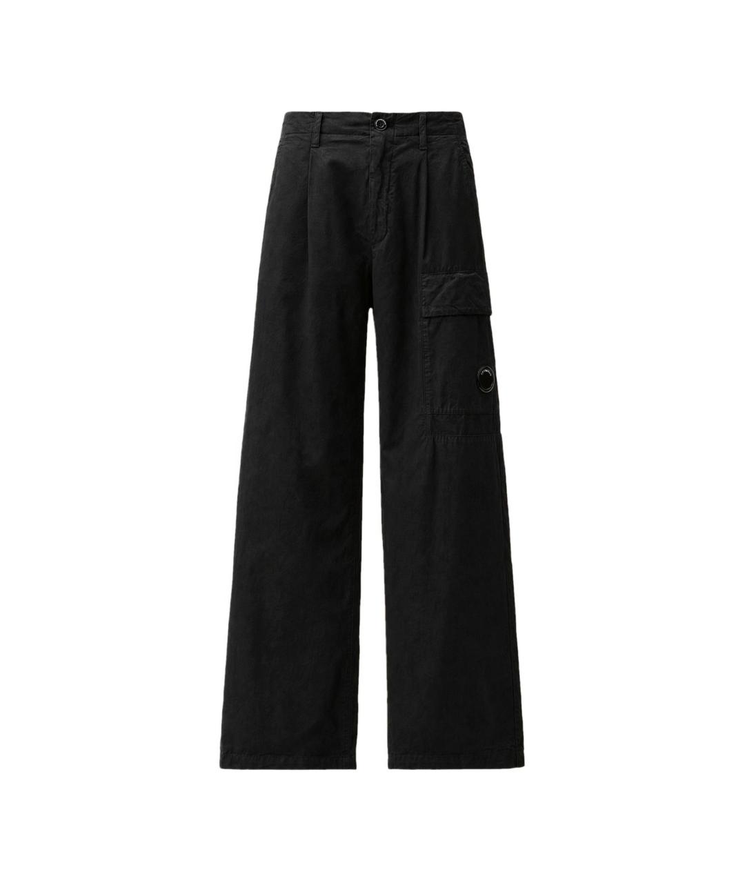 CP COMPANY Черные хлопковые повседневные брюки, фото 1