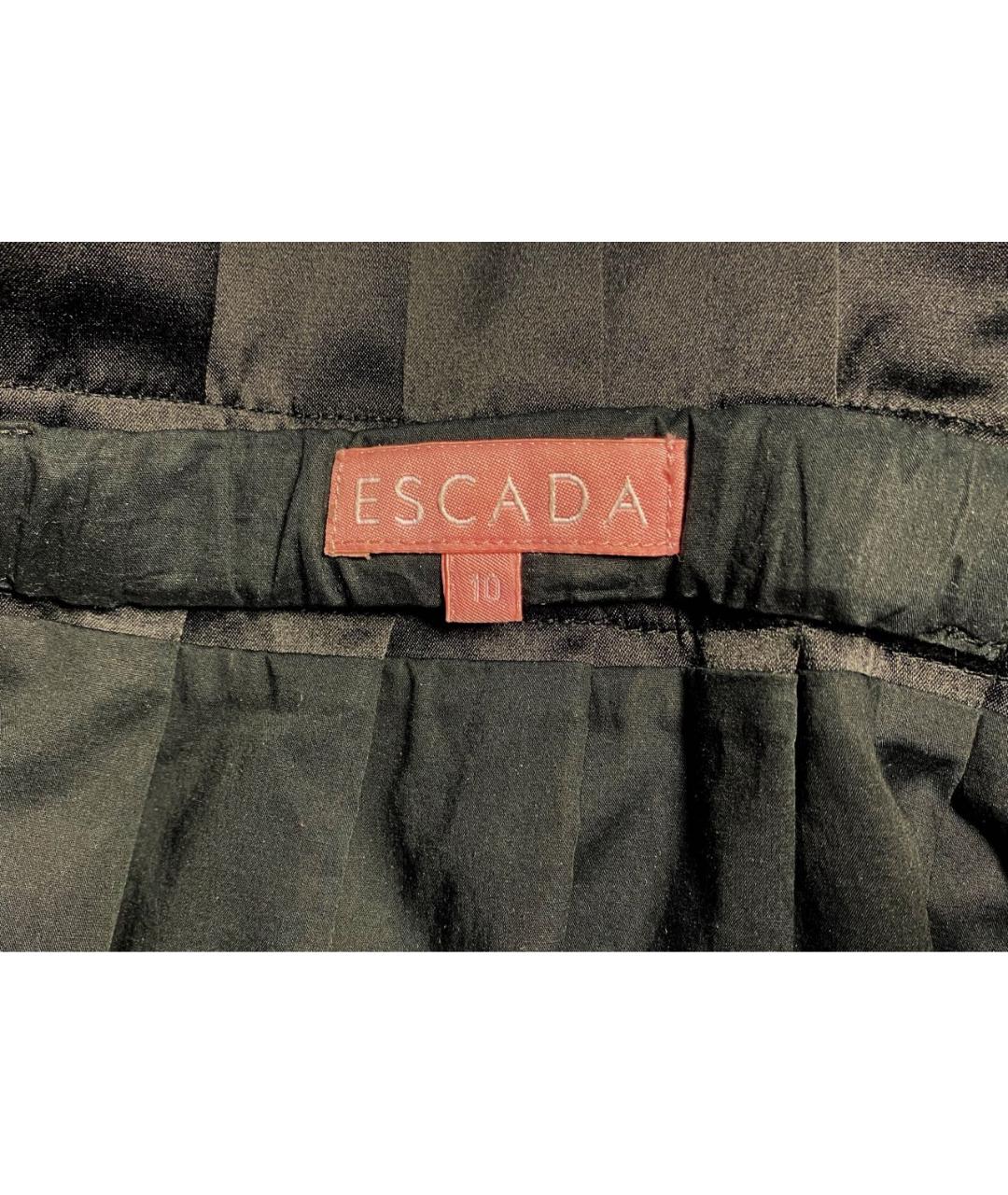 ESCADA Черная атласная юбка, фото 6