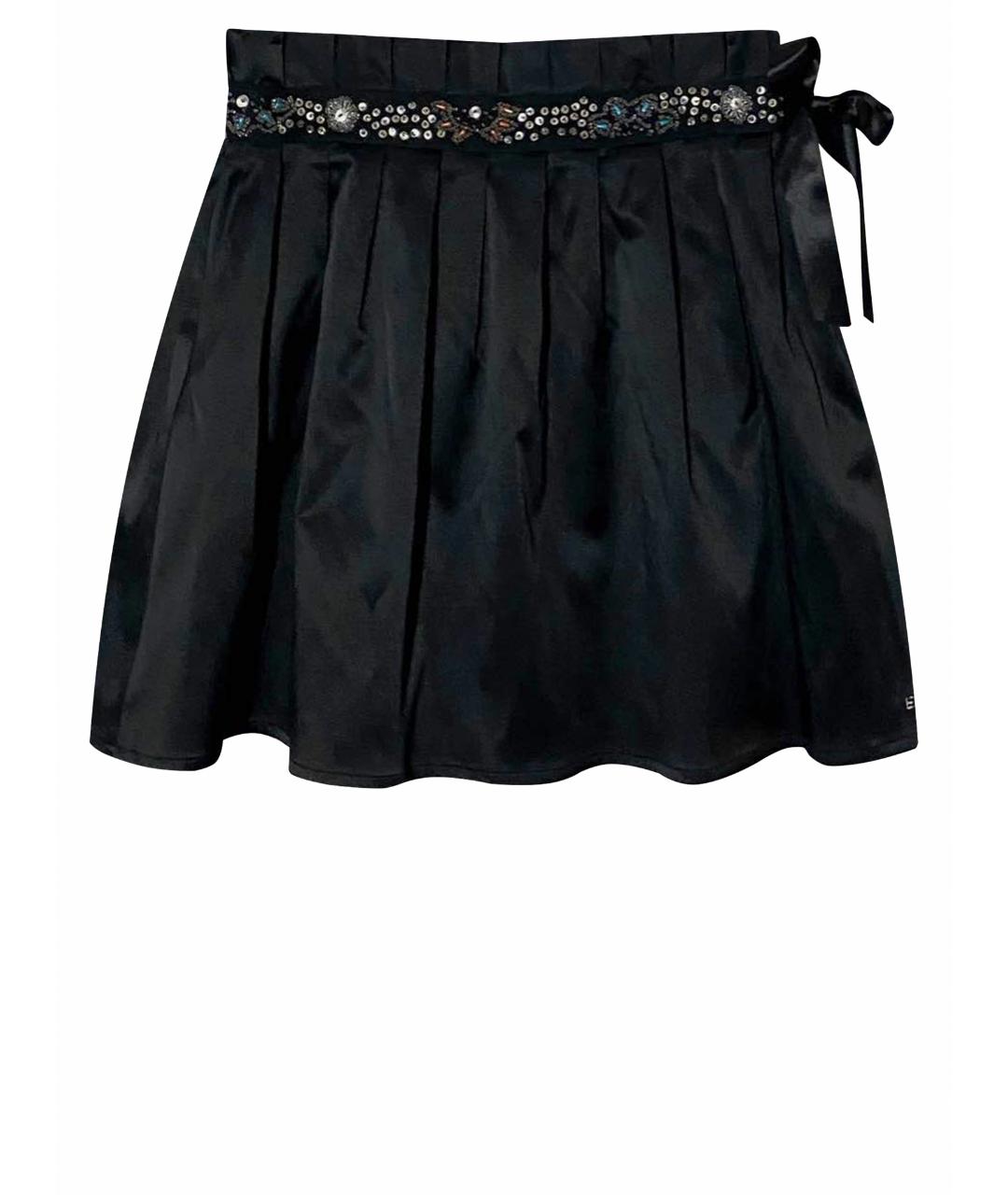 ESCADA Черная атласная юбка, фото 1