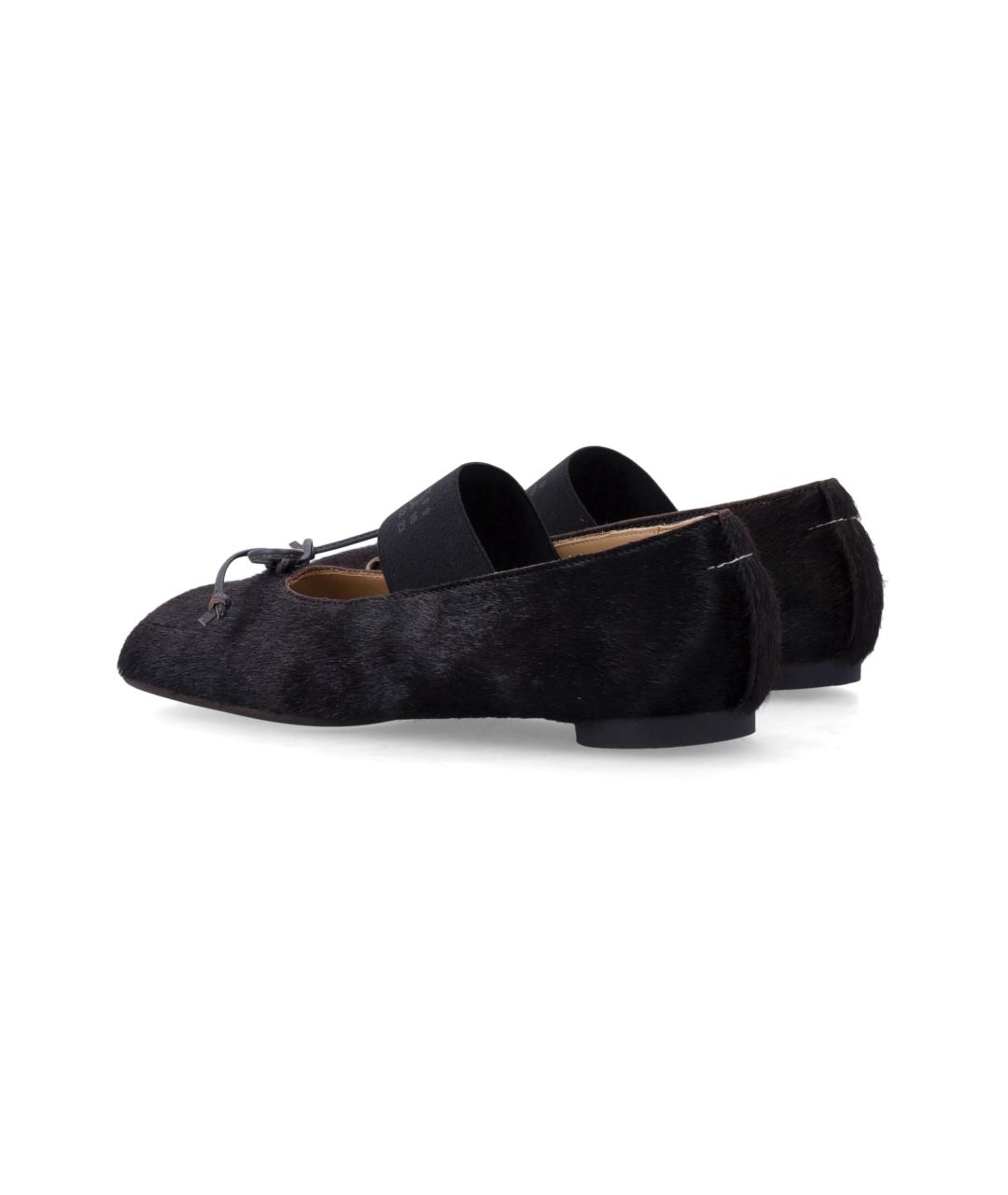 MM6 MAISON MARGIELA Коричневые кожаные балетки, фото 3