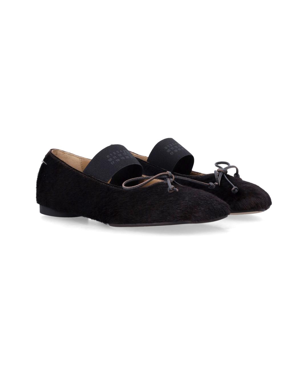 MM6 MAISON MARGIELA Коричневые кожаные балетки, фото 2