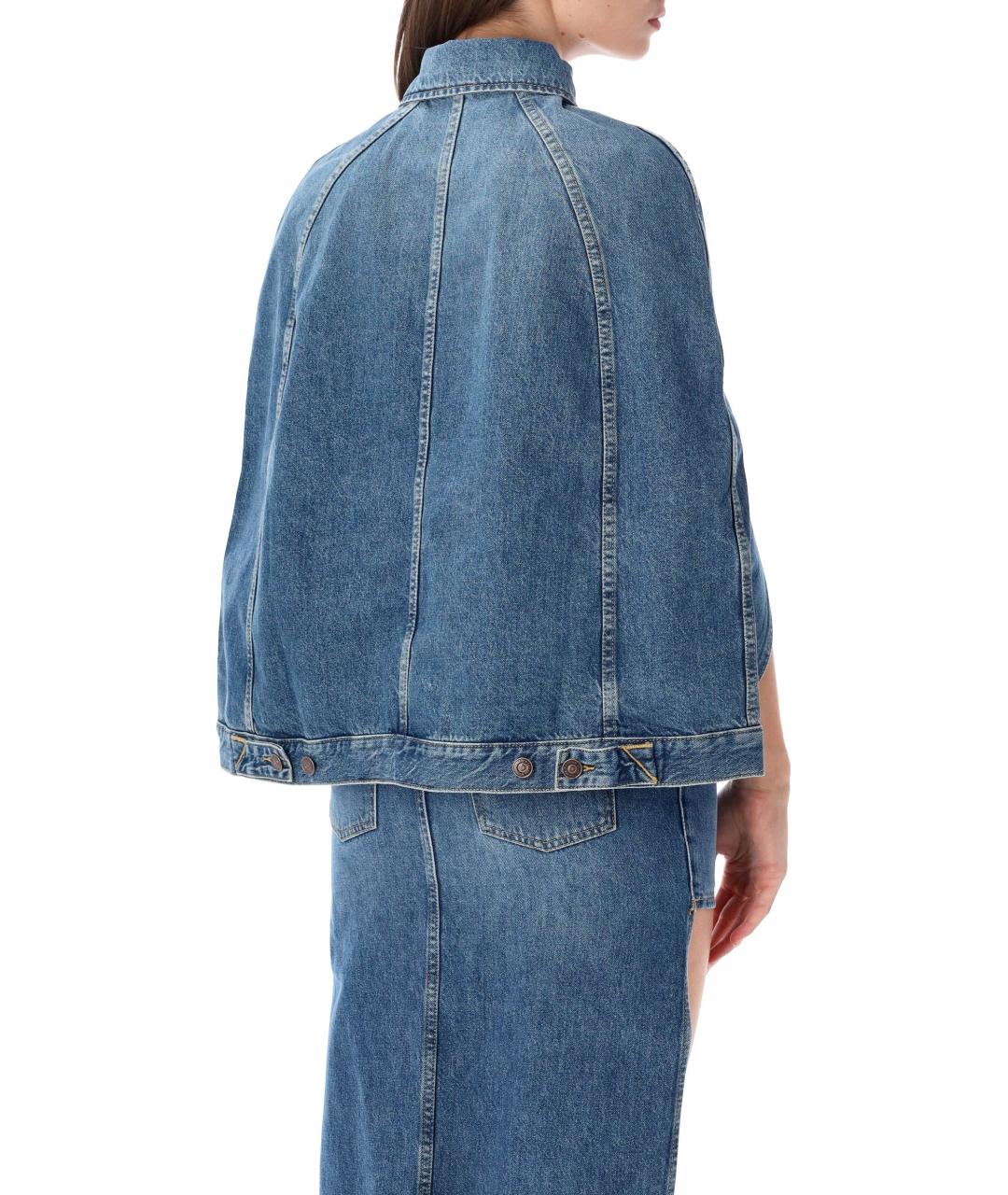 7 FOR ALL MANKIND Синяя хлопковая куртка, фото 2