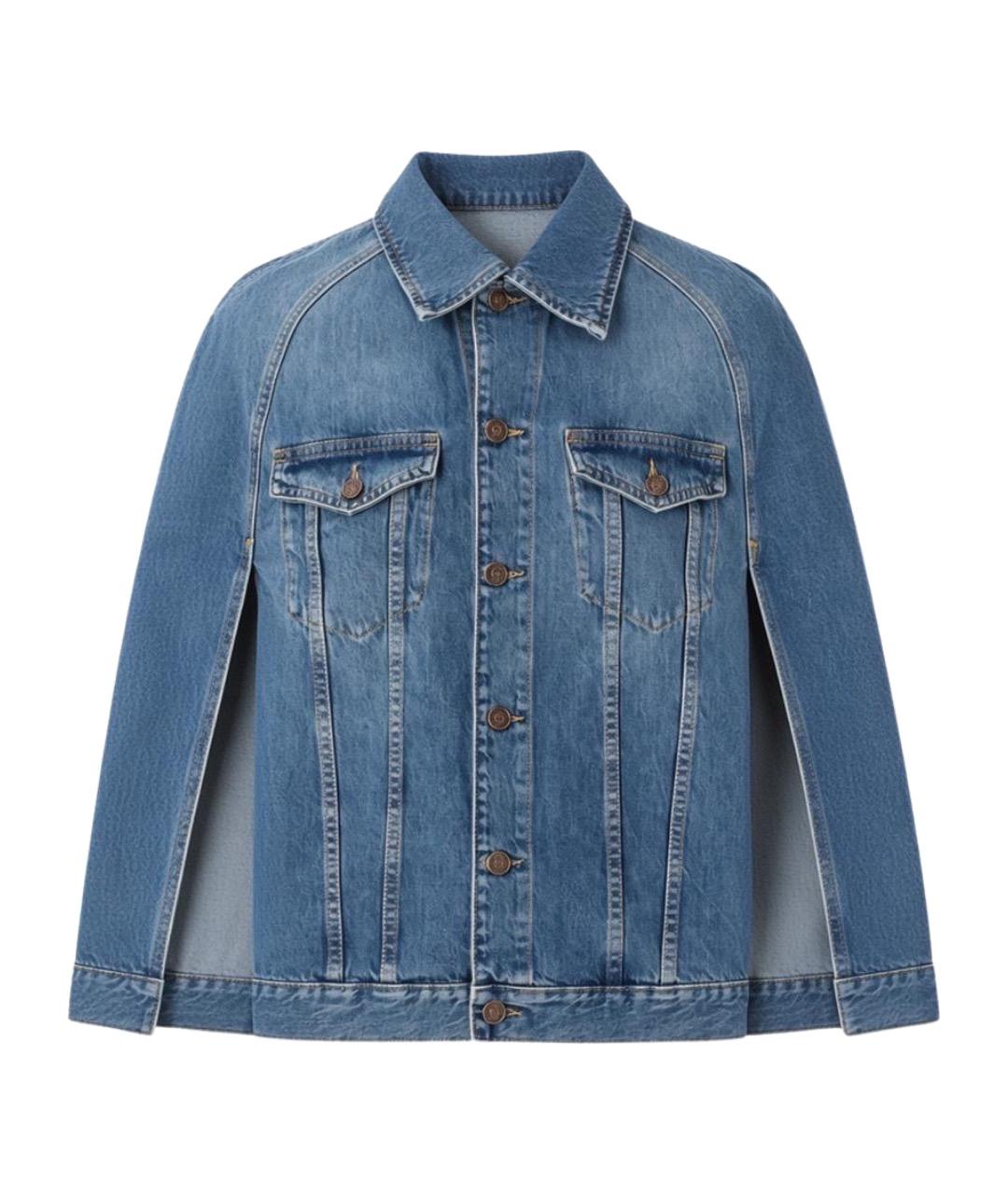 7 FOR ALL MANKIND Синяя хлопковая куртка, фото 1