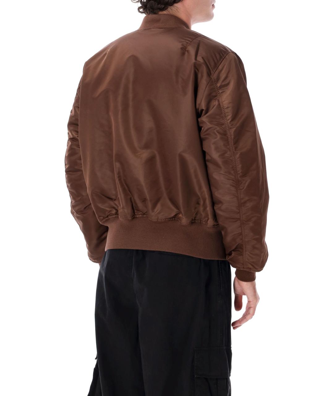 ALPHA INDUSTRIES Коричневая полиамидовая куртка, фото 2