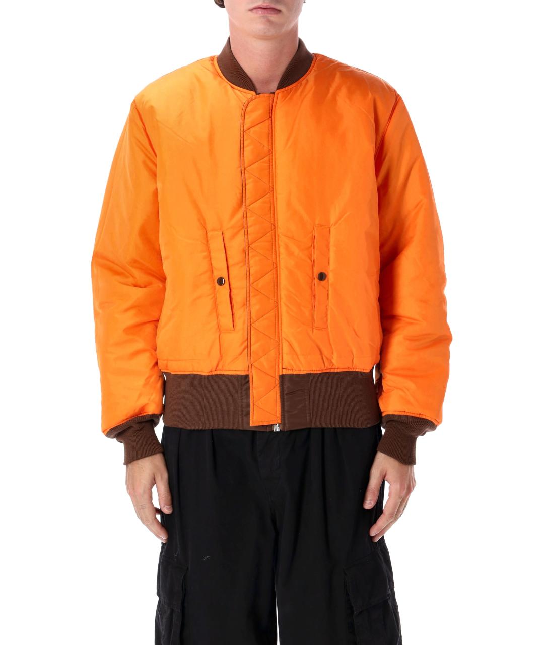 ALPHA INDUSTRIES Коричневая полиамидовая куртка, фото 4