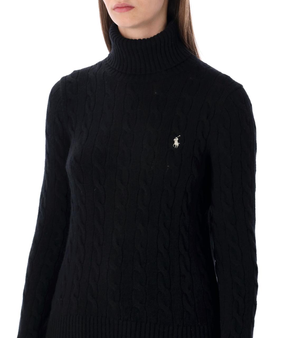 POLO RALPH LAUREN Черный шерстяной джемпер / свитер, фото 3